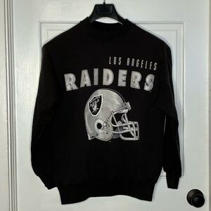 Hanes Black Los Angeles L.A. Raiders Crewneck Sweater